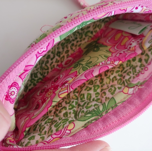 Vera Bradley Wristlet Retired Petal Pink Pattern pouch bag - Picture 4 of 8